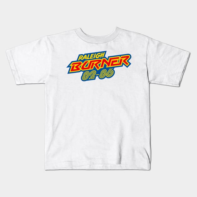 Raleigh Burner 82-86 Kids T-Shirt by Tunstall